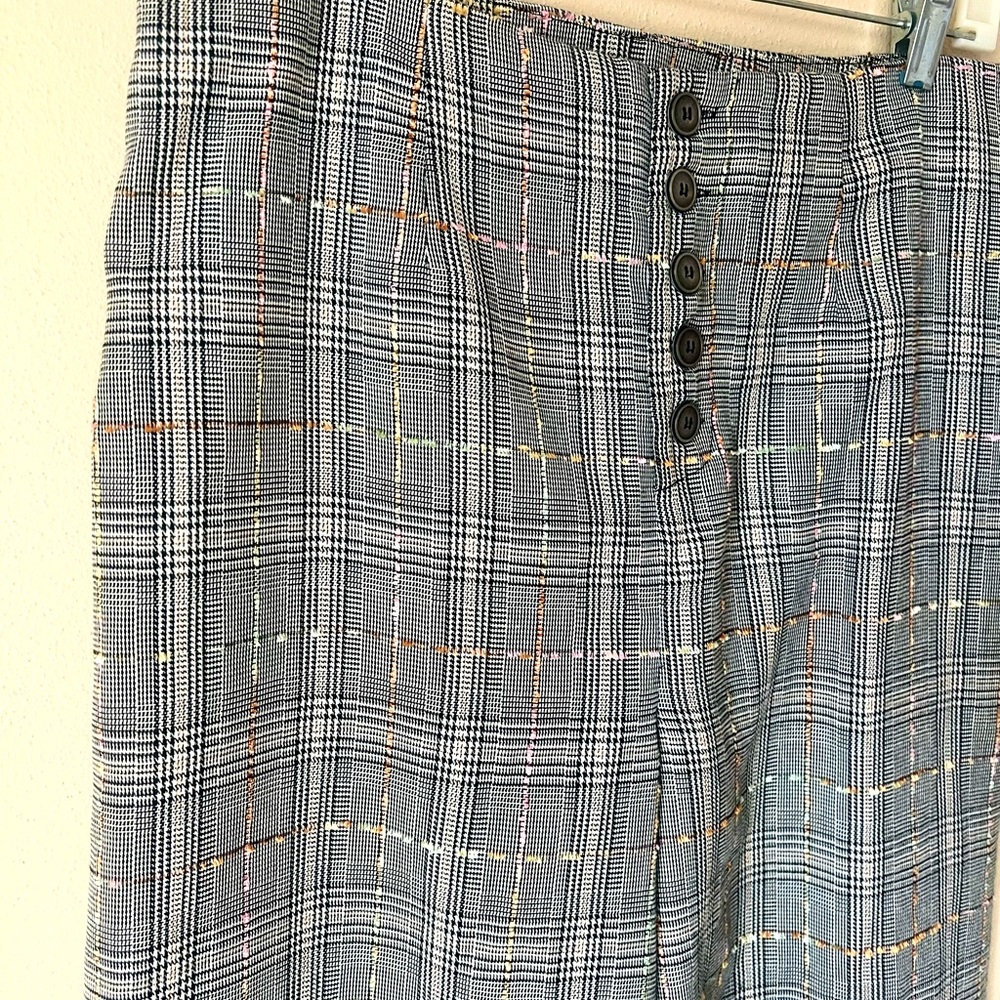 NWT Mystree Wide Leg Plaid Pants